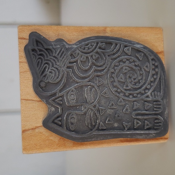 Laurel Burch Stamp 51296 Laurel Burch Cat Stamp Bird Cat - Picture 6 of 9